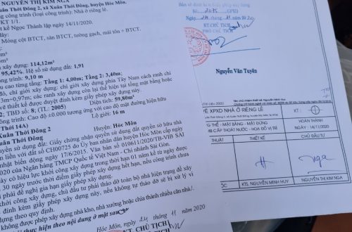 Hoàn công nhà ở Hóc Môn