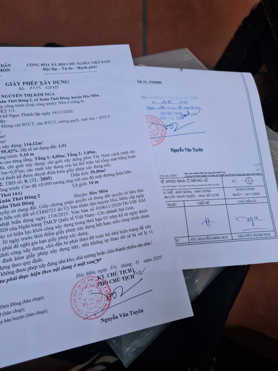 Hoàn công nhà ở Hóc Môn