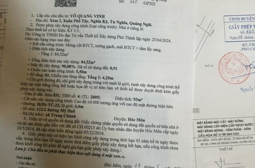 Xin giấy phép xây dựng xã Xuân Thới Sơn